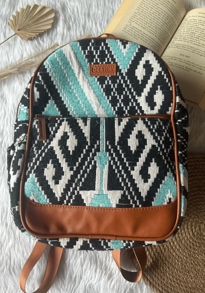 Blue Aztec Backpack