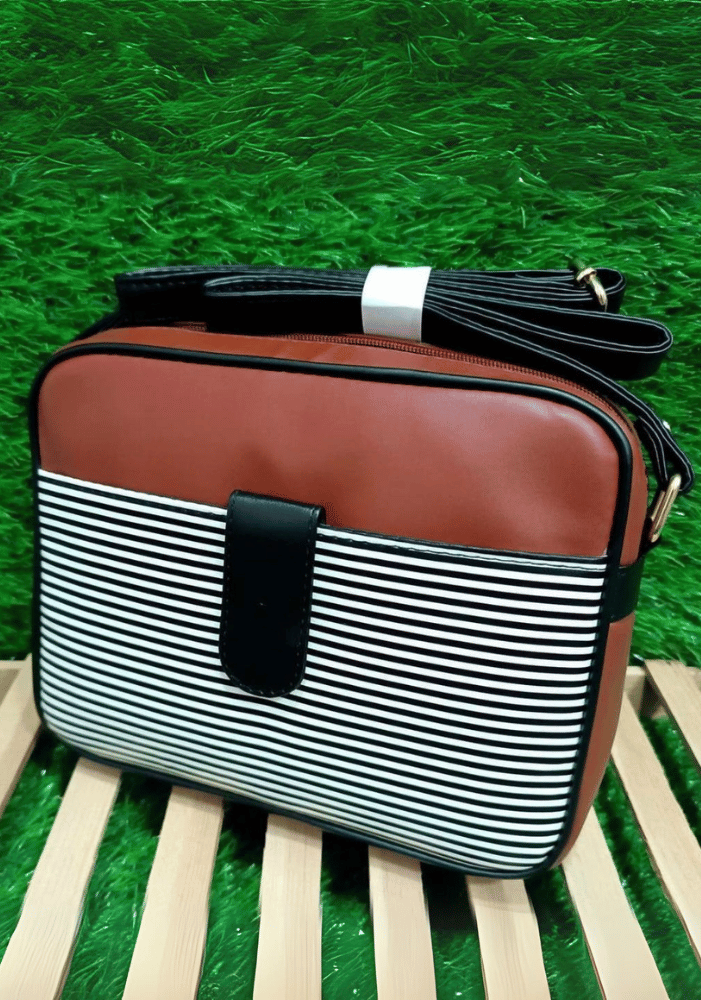 Brown stripes sling