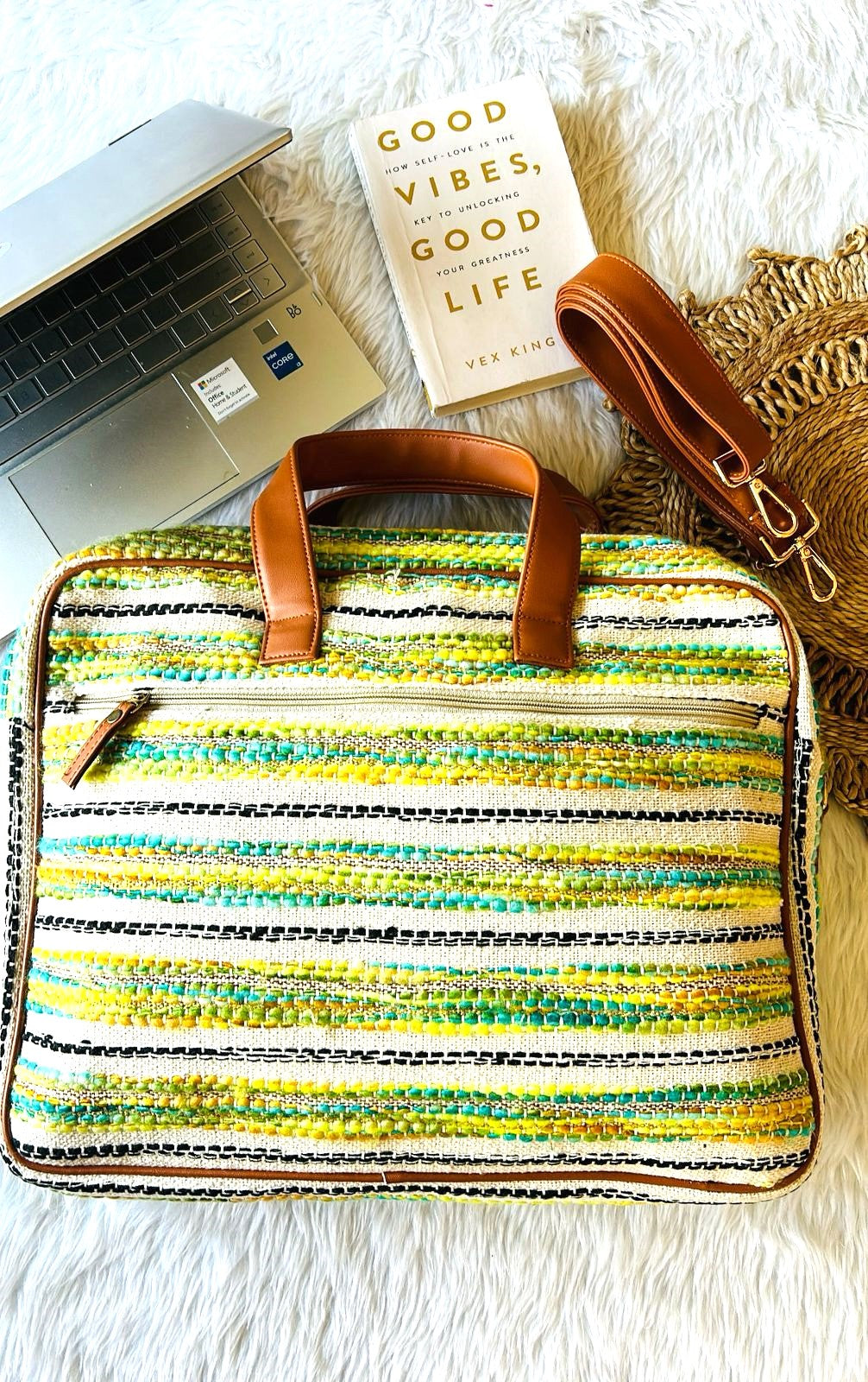 Mint Maze laptop bag